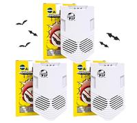 Cleanrth CB006 Sistema avanzato di repellente per pipistrelli a ultrasuoni, potente repellente per pipistrelli per interni ed esterni (confezione da 3)