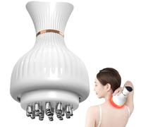 Cleanse - Massaggiatore per gambe 4 in 1, senza fili, per edema in gambe e piedi, massaggiatore per gambe per la circolazione (bianco)