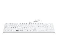 CleanType Easy Protect TKG-105-GCQ-IP68-KGEH-WHITE-USB - Tastatur - Deutsch - weiß