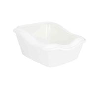 Cleany cat cassetta igienica con cornice 45x21(29)x54cm colore bianco Trixie