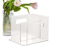 Clear Acrylic Letter Holder, Acrylic Document Storage Casing, Transparent Mail Organizer, Desktop File Sorter, 7.8x7.2x6 Inches, School Paperwork Storage