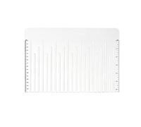 Clear Acrylic Sewing Ruler Featuring Florals Pattern for Fabric Measuring Cutting and Sewing Projects Portable Designs Pattern Ruler