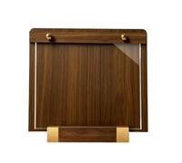 Clear Acrylic Sign Holder with Walnut Wood Base - 8.5x11 Horizontal Tableto