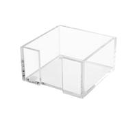 Clear Acrylic Sticky Note Holder - Memo Paper Dispenser Storage Organizer, Transparent Desktop Box For Home Bedroom Classroom School College Dorm Table Accessories