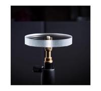 Clear Acrylic Still Life Table Cosmetics Photography Props with Interface, Round Photo Props for Food Jewelry Cosmetic Makeup Photoshoot(Dia15cm/5.9in)