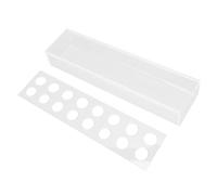 Clear Acrylic Vase Rectangular, Modern Flower Vase for Home Decor and Wedding Centerpiece, Shatterproof Floral Display Box with Glossy Finish for Fresh Flowers, Includes Base Plate (16 buche)