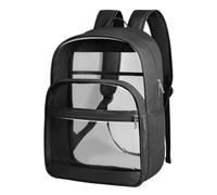 Clear Backpack For School - PVC Waterproof Adjustable With Padded Strap