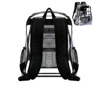 Clear Backpack For Work - Functional Transparent Backpack | 30 x 15 x 4 3 cm Stationery Storage Bag | For Events Concert School Travel Kids Hiking Boys Girls Festival Beach Work Game Lunch Adults