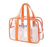 Clear Bag For Stadium Events - See Through Bag Transparent | Stadium Approved PVC Tote Bag | Waterproof Security Approved Handbag For Concerts Sports Travel Work Outdoor Use