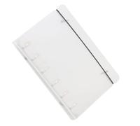 Clear Binder Cover - 6 Hole Loose Leaf Book Protector for Planner Notebook, Journal Storage with Anti Yellowing, Card Album Organizer for Students, Teachers, Offices, Work, 4.92x7.28in