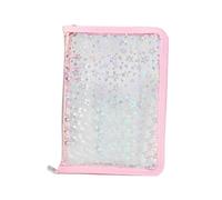 Clear Binder Refillable - A5 Trasparente Sticker Book, A5 Refillable Paper Binder with Zipper | Trasparente Sticker Album, Notebook Organizer for Cards, Biglietti, Receipts, School, Office, Business