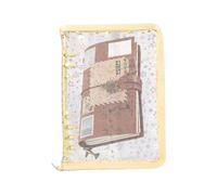 Clear Binder Riemible - Notebook ROUND RING BINDER | Associazione della carta per documenti | Libro di raccolta di adesivi con zipper per biglietti per il giornale Biglietti per le entrate della scuol