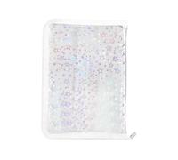 Clear Binder Riemible - Notebook ROUND RING BINDER | Associazione della carta per documenti | Libro di raccolta di adesivi con zipper per biglietti per il giornale Biglietti per le entrate della scuol