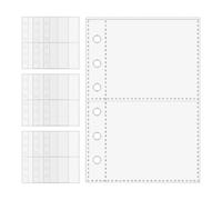 Clear Binder Sheets Sleeves, Effortless Information Access, 10 Pieces, 6 Ring A7 Binder Inserts, 6 Hole Refill Pages Sheet Protector, Effortless Management For Organization