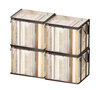 Clear Bins - 4 Pieces Thick Large Capacity Bag With Handles | Classroom Bins Moving Boxes For Blankets Toys Home Closet Living Room | School Classroom Travel
