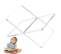 Clear Book Stand - supporto per il porta del libro acrilico extra spesso | Supporto per la visualizzazione di ricette, immagini, bibbie, libri di, libri d'arte