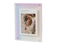 Clear Booth Cornice Portafoto 13x13 Cm, Quadrata In Acrilico, In Acrilico Per, 10x10, 7,5x7,5 Esposizione Immagini(Coloured,16x21cm)