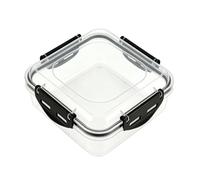 Clear Bread Box, Airtight Food Organizer, Secure Lid with Freshness Lock, Compact Storage with Portable Build, Kitchen Accessory, Practical Container for Homemade Loaves Sandwiches Snacks Cheese