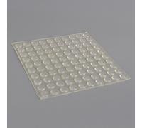 Clear Bumper Pads - 100Pcs Self-Adhesive Silicone Feet Semicircle Bumpers Door Pad for Furniture, Cabinet Doors, Cupboards, Drawers, Wall, Glass 8x2.5mm