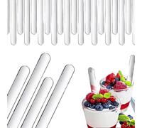 Clear Cake Pop Sticks - 4.5 Inch 50 Pieces Reusable DIY,Clear Acrylic Sticks |Acrylic Cake Pop Śticks - For Çake Chocolate Bar Candy Home Bakery Dessert Shop Family Gathering