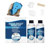 Clear Casting Resin System - 200 ml in due parti Art Medium, miscela indurente autolivellante professionale sigillante lucido | Fornitura creativa resistente alle bolle di versamento strato protettivo