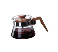Clear Coffee Pot V60 High Borosilicate Glass Reusable for Barista Kitchen 400ml