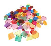 Clear Colour Translucent Mosaic Plastic Shapes Tiles Art & Craft Stained Glass - Pack Size: 250 by a2bsales