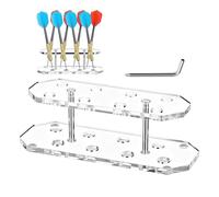 Clear Dart Organizer, Tabletop Storage Rack, Acrylic Holder with Secure Slots, Desktop Stand with Sleek Look Style, Game Equipment Storage with Compact Design, Indoor Accessory for Lovers Office