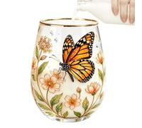 Clear Drinking Glasses Butterfly Kitchen Glasses Water Cup Combines Aesthet