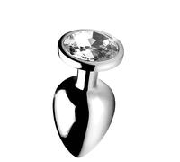 Clear Gem Anal Plug- Large