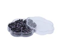 Clear Glass Rhinestones for Nails & Crafts | 1000 Pcs Flat Back Sparkling Gems for DIY Clothes/Bags/Shoes | Pure Bright Decorative Stones (JM201 lotus root purple)