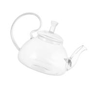 Clear Glass Teapot Reusable Heat Resistant Large Handle for Household Use