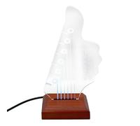 Clear Guitar Pick Stand Pick Box con base per chitarra, chitarra, pick display, custodia per chitarra acrilica
