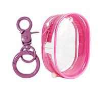 Clear Keychain Pouch - Transparent Mini Bag for Cards Small Items | PVC Material with Zipper Closure, Lightweight Design, Portable and Durable for Keys Travel Everyday Carry 3.94x2.36x1.38 in