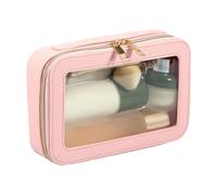 Clear Makeup Bag - Clear Travel Toiletries Bag | Small Travel Makeup Bags | Trasparente Makêup Bāgs | Cosmetic Case with Zipper, Waterproof Traveling Makêup Cosmetic Bags with Zipper for Women, rosa