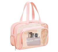Clear Makeup Bags With Zipper,Large Waterproof Beach Bag Zippered Pouch