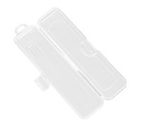 Clear Makeup Brush Travel Case - Hard Shell Organizer Box For Brushes, Jewelry & Straws, Portable Flatware Holder For Travel Cutlery, Spoon & Fork Container For Zero Waste Dining