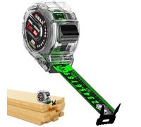 Clear Measuring Tape | -Sided Carpenter Tapes With Clears Case, Fluorescent High Visibility Anti-Fall Measurings Tool, Precise DIY And Construction For Woodworking, Home, Workshop, Professional Pr