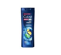 CLEAR Men 24H Fresh Anti-Dandruff Shampoo per uomo, Daily Scalp Care & Deep Cleanse, Refreshing Lemon & Menta Formula con Pro Nutrium 10, 360 ml - Strong Hair & 100% Dandruff Protection PACK OF 4