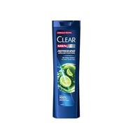 CLEAR Men Refreshing Anti-Dandruff Shampoo 225 ml - Deep Oil & Grease Control Hair Cleanser with Mentolo & Citrus Extract, 48 h Fresh Scalp Treatment for Men Pack OF 3
