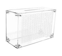 Clear Money Bank - Banca di moneta con banco per adulti, scatola di denaro Aperta | Banche di denaro per, Vaso di risparmio di monete, scatola di container in contanti, Segui I tuoi risparmi senza