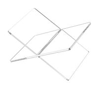 Clear Open Book Stand - Acrylic Open Book Display Stand | Titolare dei libri a forma di X | Stable Openn Reading Stands | Elegante supporto per il titolare della lettura per libri, riviste