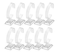Clear Orologio Bracciale Display Stand Titolare，10 pz C-Tipo Clear Moda Supporto Orologio Espositore Supporto Orologio Braccialetto Della Vigilanza Del Banco Di Mostra per Casa o Negozio Utilizzo