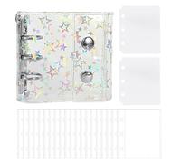 Clear Paper Binder, Photo Storage Book, Photocard Album con custodie trasparenti, Organizer Document Organizer con copertina durevole, Filing Accessory, for Journal Cards Receipts Tickets Small