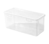 Clear Pencil Storage Box - Desktop Marker Organizer | Large Capacity