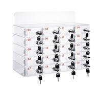 Clear Phone nizer con chiavi 30 slot Mobile Storage Cabinet Desktop nizer per smartphone Forniture per ufficio Supporto per telefono trasparente Ideale per uso domestico/ufficio