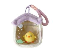 Clear Plush Doll Display Bag - Transparent Figure Storage Pouch, Portable Toy Travel Case Design, Zip Around Protection Hardware, Anime Convention & Dorm Accessory, Shelf & Home Decor Gear