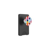 Clear Polka Daub Hearts PopSockets PopWallet per MagSafe