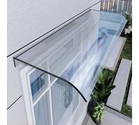 Clear Polycarbonate Front Door Canopy 40x120cm Outdoor Rain Shelter Cover for Back Porch and Window Durable Protection with Easy Installation