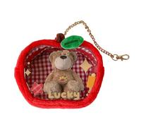 Clear Pouch Keychain - Protective Covers Figures, Storage Clears Bag, Star Element 3D Cartoon, Cover Accessories Trinket Case | Clear Pouch Keychain For Kids Women Men Backpack Purse Outdoor Travel, a